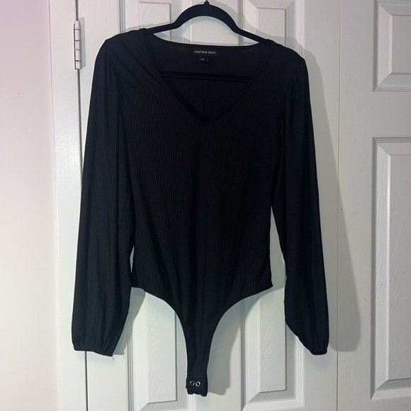 Streetwear Society | Long Sleeve Ribbed Knit Bodysuit | Womens | BundleNSave - Picture 3 of 3